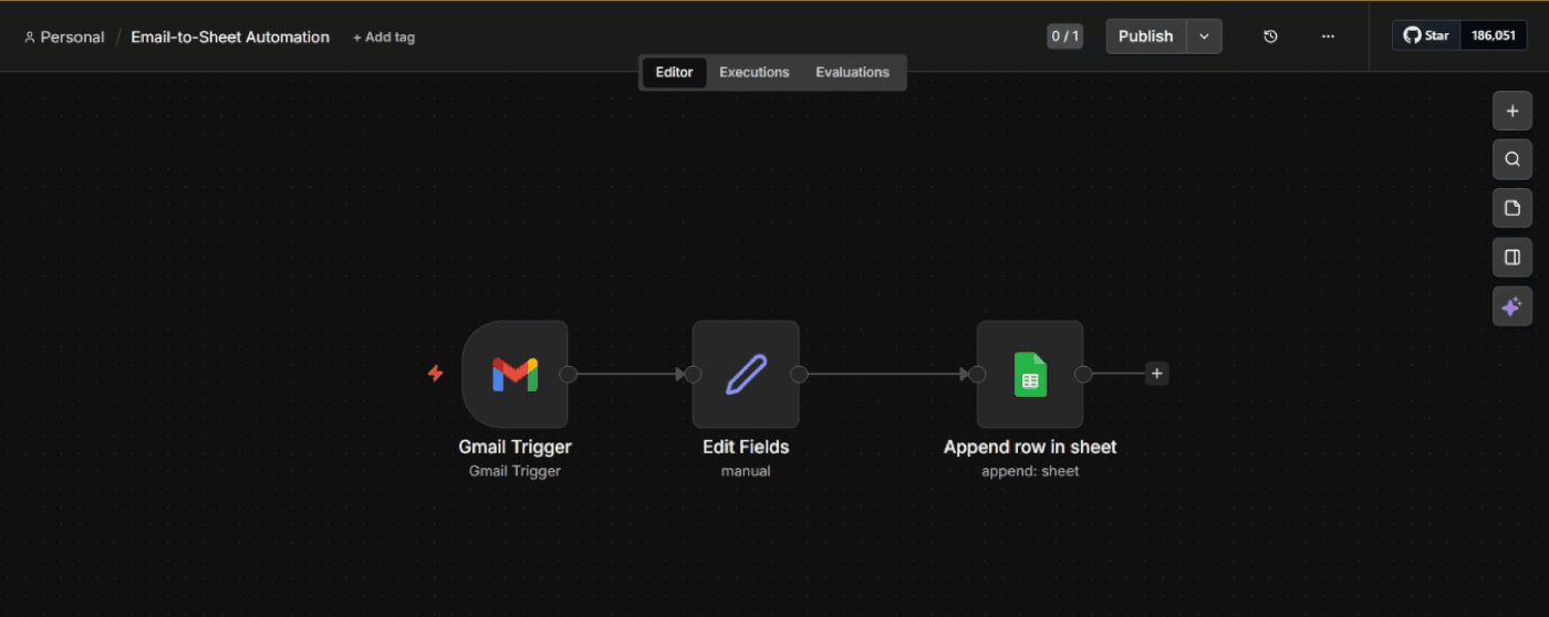 Email-to-sheet automation